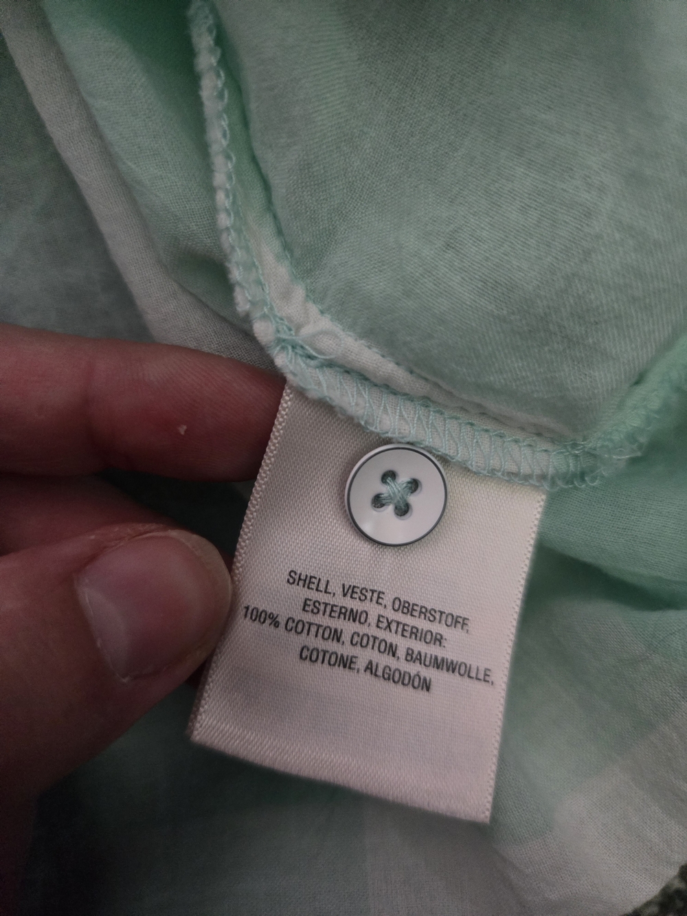 Anthropologie Mint Green and White Lightweight Top - Picture 11 of 12